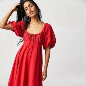 Free People On My Level Maxi Dress - Red, Size M